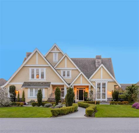 yellow roof house exterior